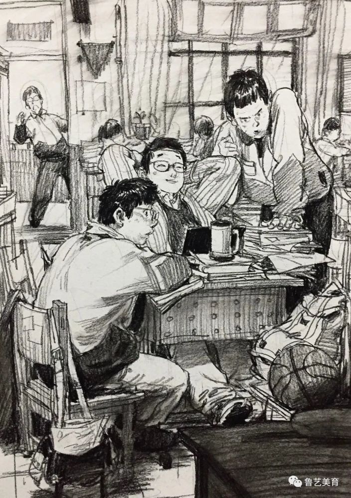 命题创作速写场景作品集生活的体验感与基本创作语言
