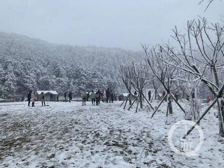 元旦去哪儿看雪?丰都南天湖景区游客多