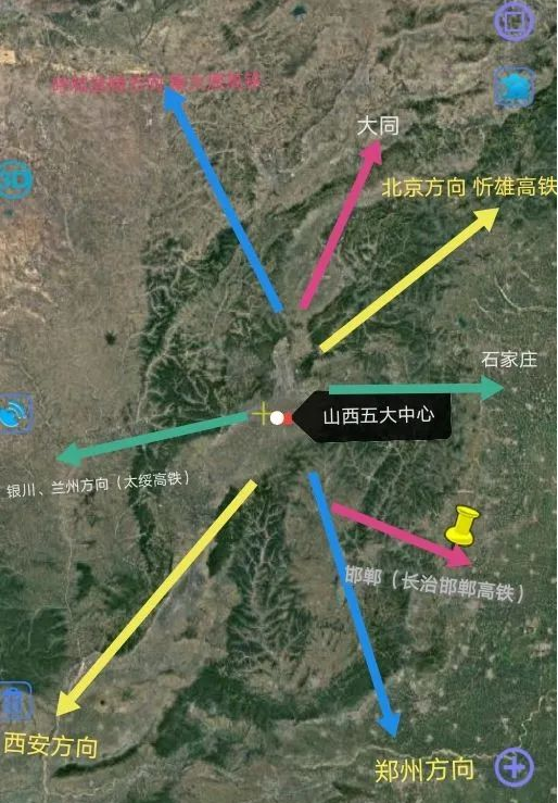 潇河山西的未来中心转型发展的主战场五大中心