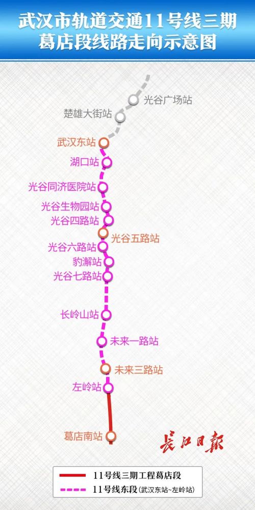 开进鄂州的武汉地铁11号线三期葛店段开通,鄂州市民高兴尝鲜.