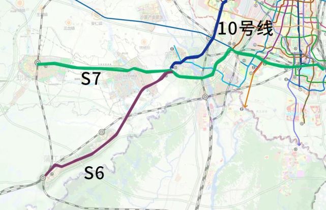 s7连接蒲江人可换乘10号线直达双流机场同时,蒲江与新津,邛崃联系将