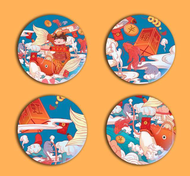 【牛年国潮插画】看了这组作品,才明白为什么国潮风会