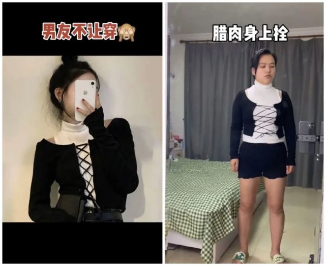 一组女装买家秀给大家友情提醒:买衣服请勿以模特穿着效果为准!