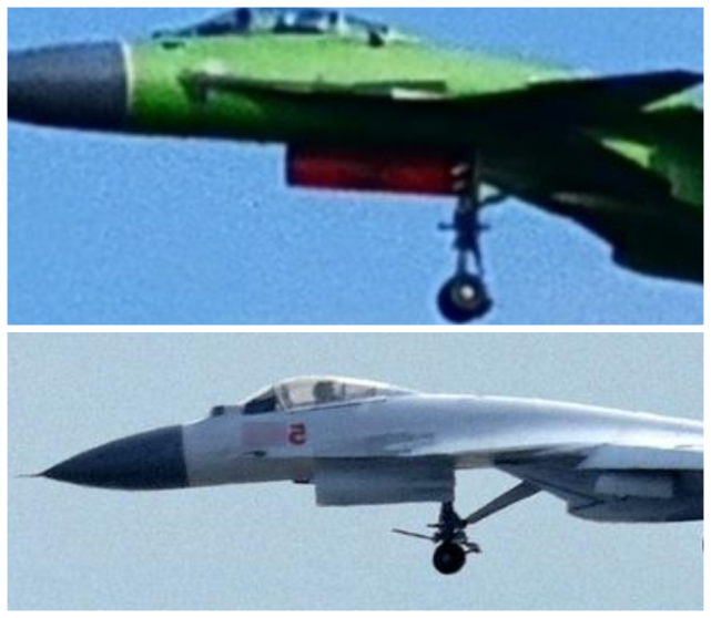 绿皮歼15再现,不支持弹射,暗示辽宁舰和山东舰将不会加装弹射器?