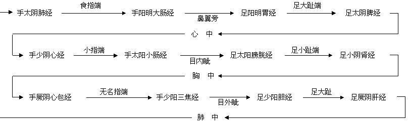 人体有十二正经,奇经八脉以及一些细小的络脉,孙脉.