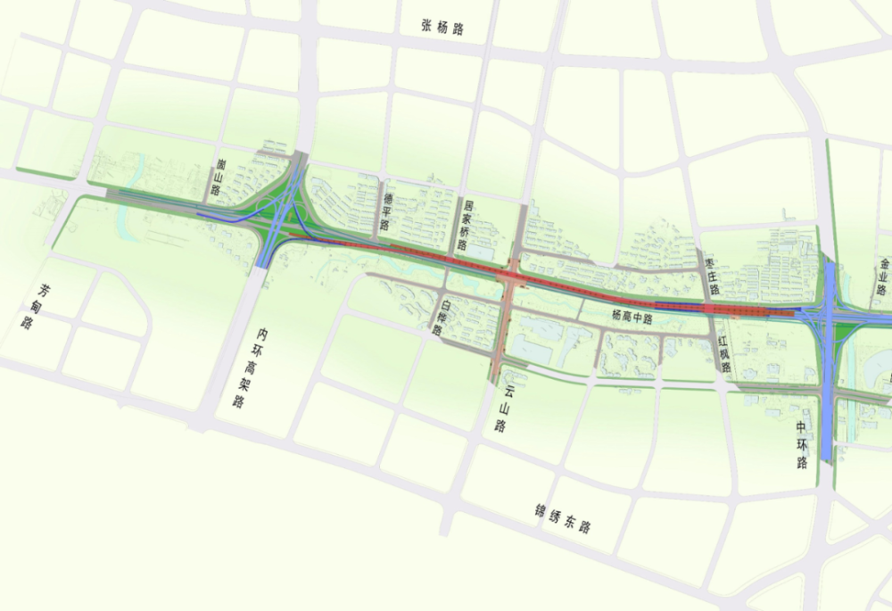 杨高路三个路段开工改建,计划2022年底竣工!