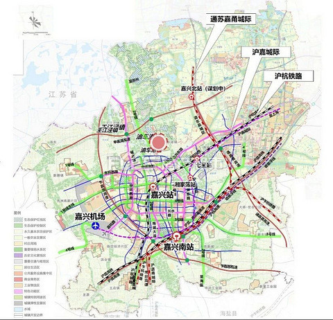 重磅嘉兴区域交通图公布多条疑似轨道交通线路曝光