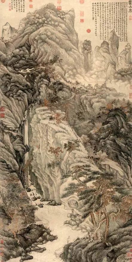 国画技法28:山水画构图之高远法