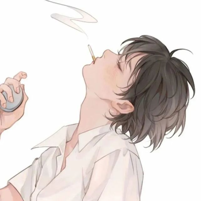 帅气动漫男生头像 我在煮咖啡 苦了叫你