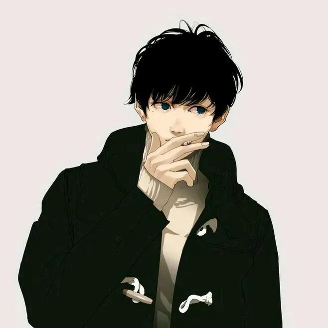 帅气动漫男生头像 我在煮咖啡 苦了叫你