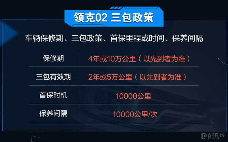 vv6首保时机为5000公里,领克02为10000公里;vv6保养间隙为7500公里/次