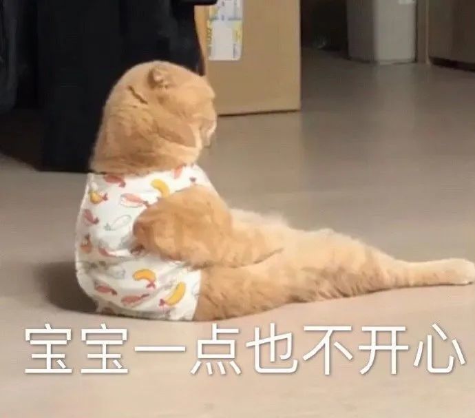 表情包:宝宝一点也不开心