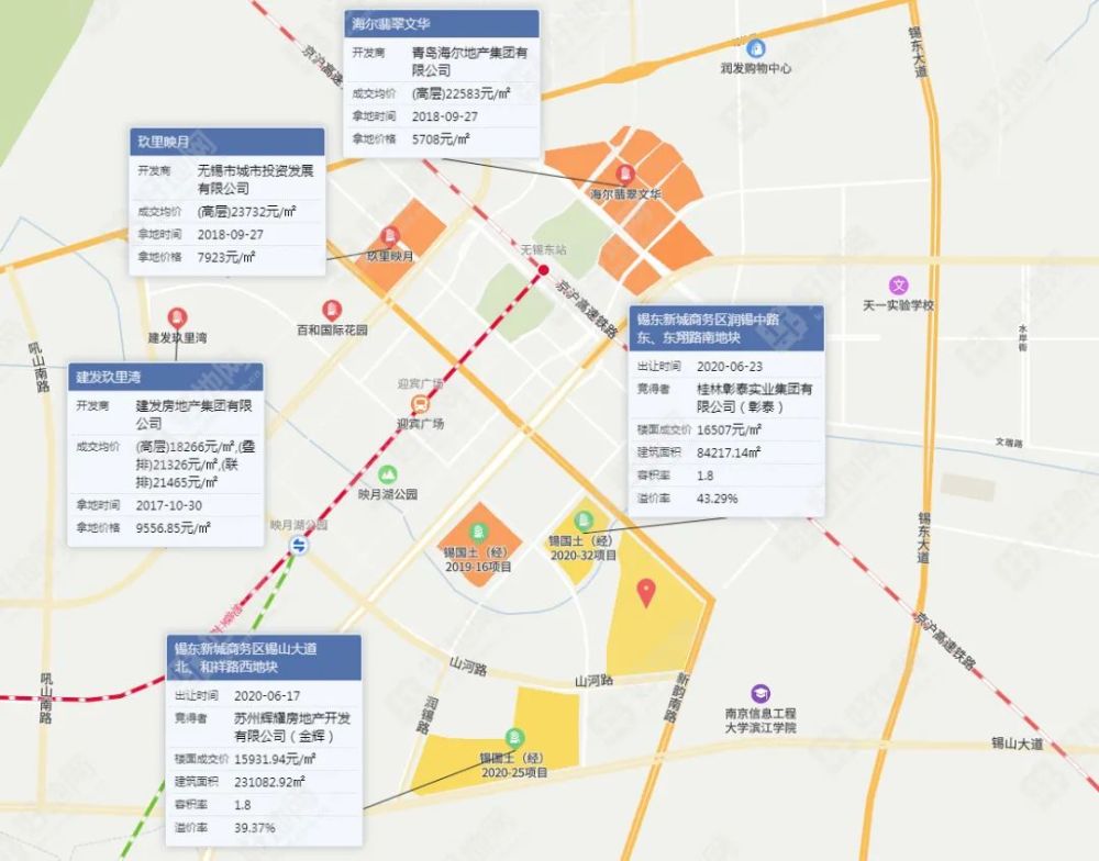 无锡锡东新城商务区宅地,因房地产市场调控原因终止出让