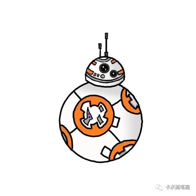 第九步:给这个bb-8机器人涂上颜色.