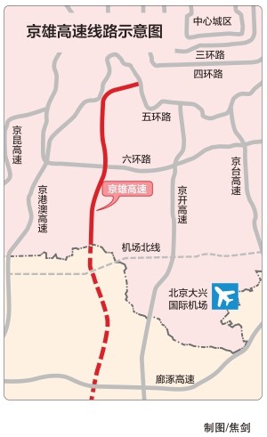 京雄高速六环至北京市界段年底建成,将是一条"聪明"的路