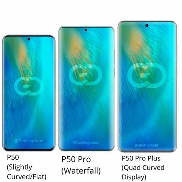 华为p50pro和p40pro,华为p40pro 华为p50pro渲染图亮相,鸿蒙系统 麒麟芯片,拍照有望全球第一