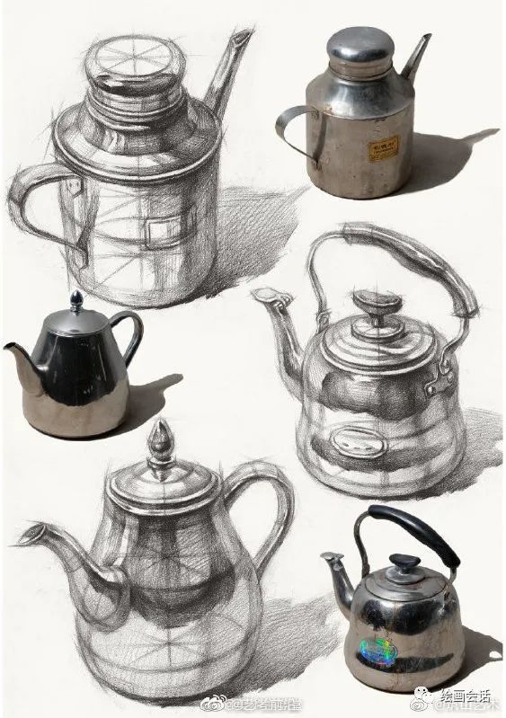 不要再搜素描静物了,你要的素描单体素材绘画资料都在