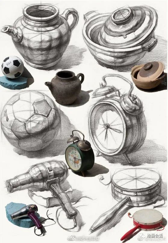 不要再搜素描静物了,你要的素描单体素材绘画资料都在