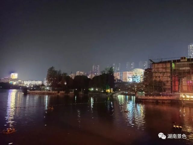 湖南郴州北湖夜景|北湖公园|凌静