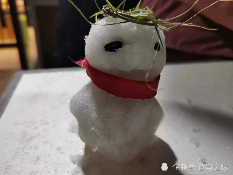 成都的朋友起来堆雪人了