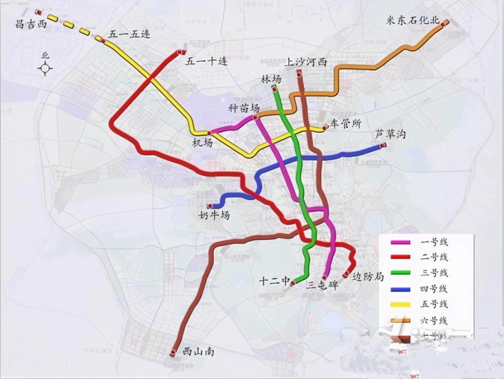 1,10; 乌鲁木齐地铁乌昌线,三坪站-昌吉西站,未定,24.69.
