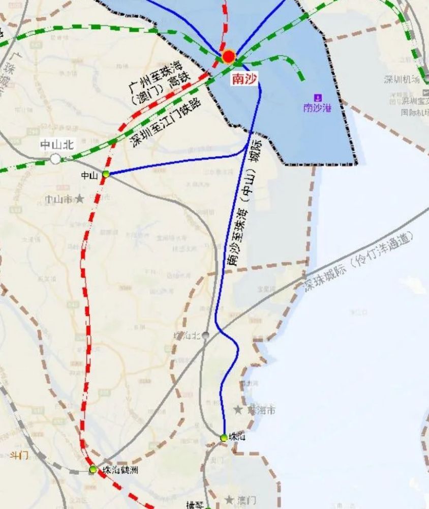 按高铁标准规划建设中南虎城际,肇顺南城际,将深南高铁,赣深客专引入