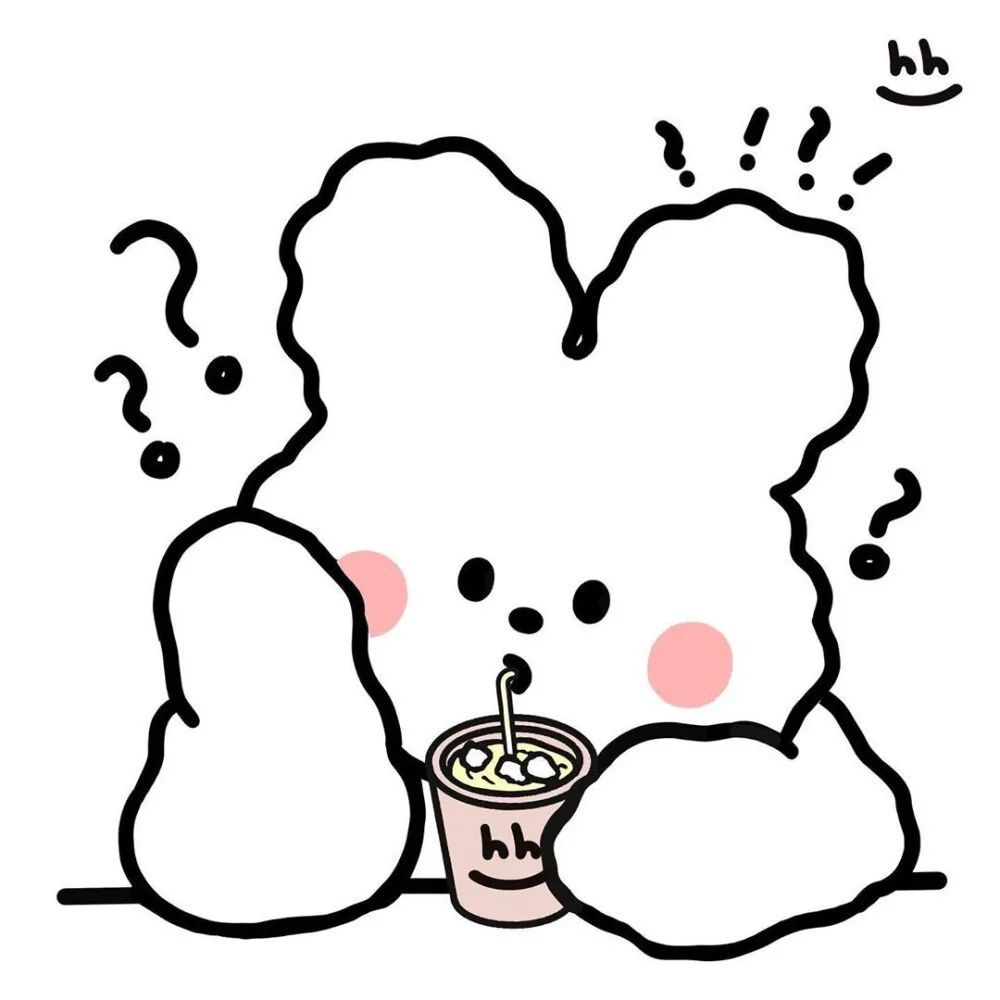 黑白简笔画头像每天都要开心这句话感觉挺敷衍的