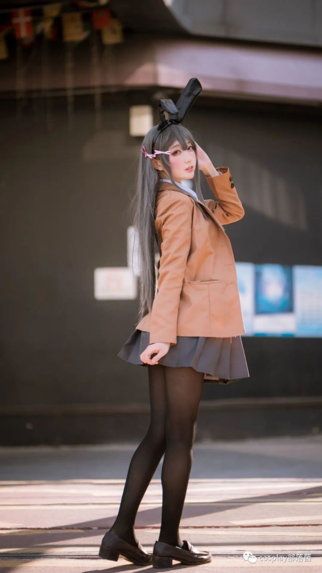 cos兔女郎学姐樱岛麻衣cos场照周叽是可爱兔兔