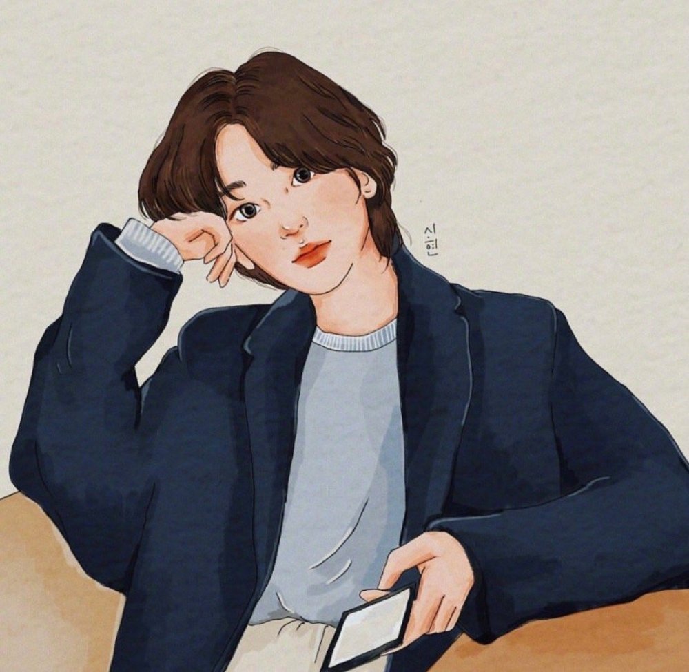 韩国插画师笔下的女生头像