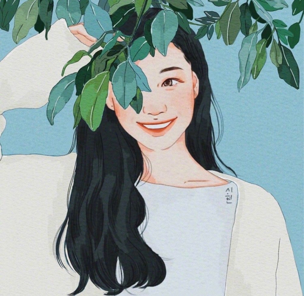韩国插画师笔下的女生头像