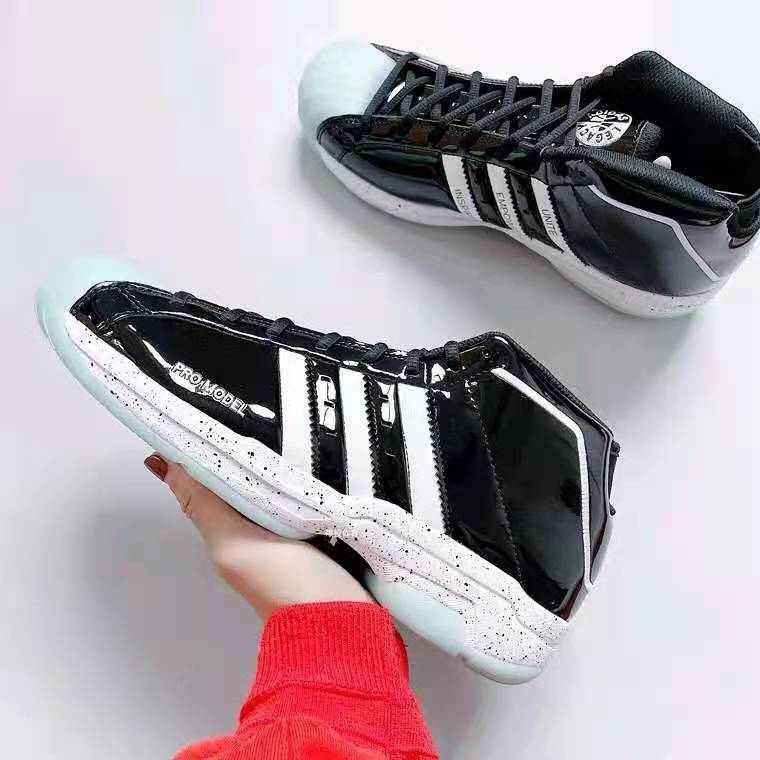 浓浓的复古风!全新adidas pro model 2g 黑白配色发售