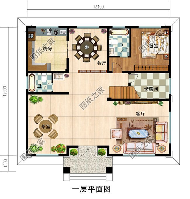 面宽13米进深12米的自建房,看看这3款不再为了选择几层犯愁