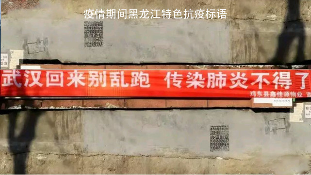 疫情期间黑龙江省特色抗疫标语!搞笑而有新意!