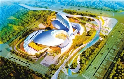 泾河新城体育中心项目开建