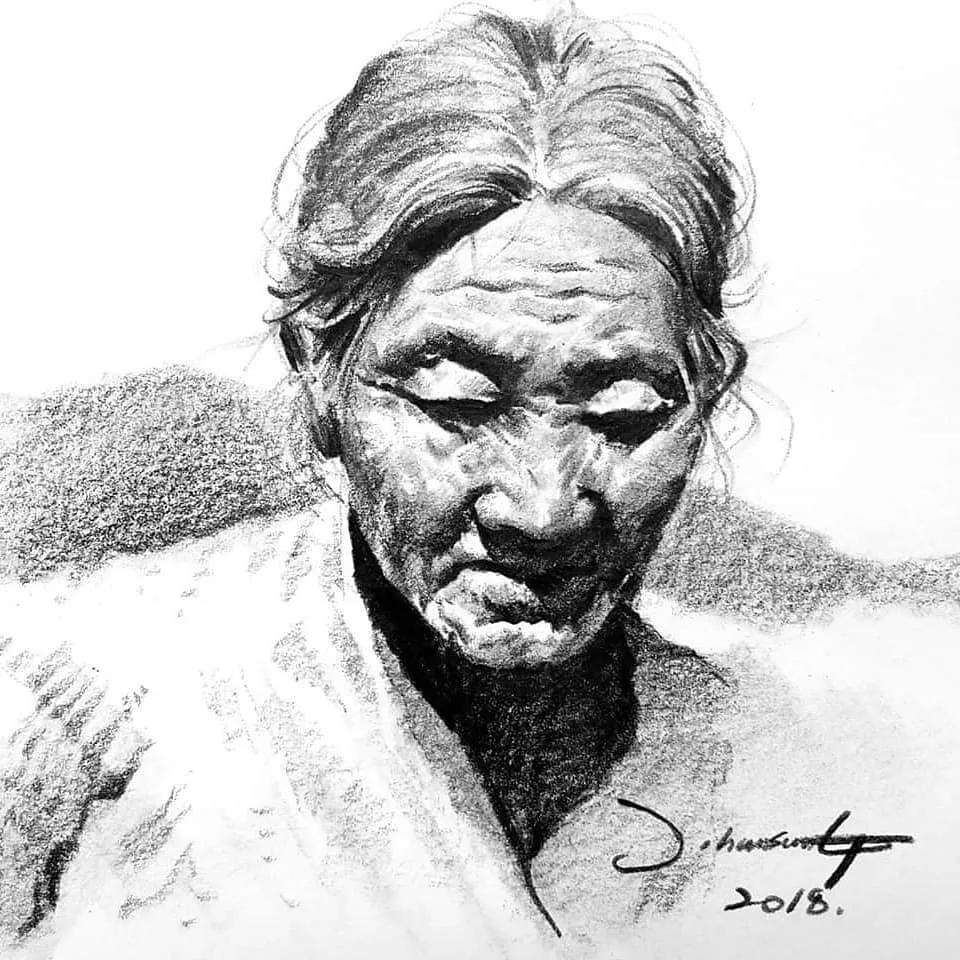 北京校尉美术带您欣赏不一样的素描肖像画!