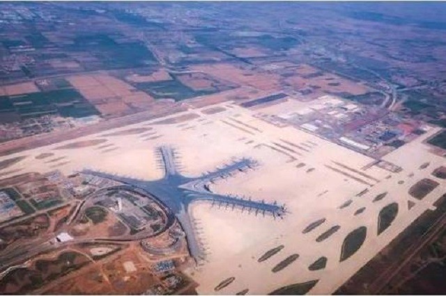 填海3万余亩耗资263亿基建狂魔的首座海上机场在大连开建
