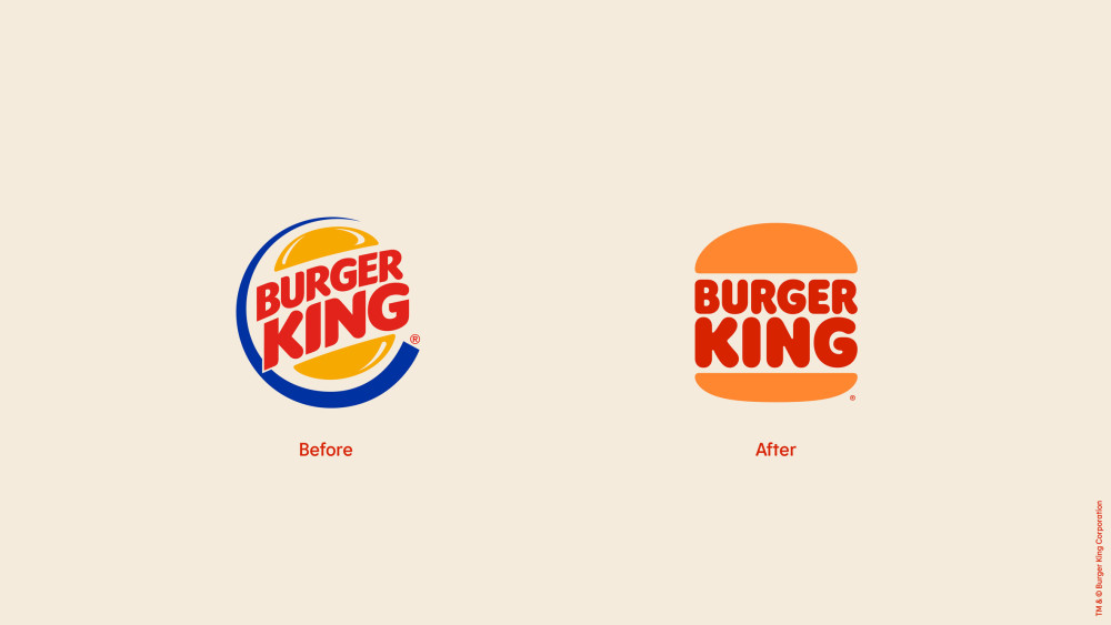 时隔20多年,汉堡王的logo又变回了"原样"