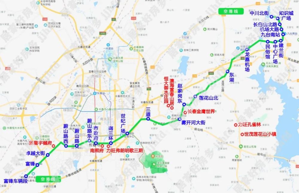 (空港线远期规划) 轻轨3号线南延, 线路正线全长2.76km, 总投资为11.