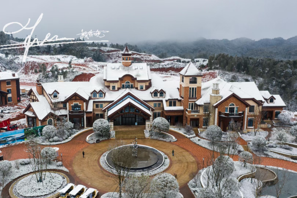 美翻了!雪后的合江金龙湖,玉兰山,美得像童话世界