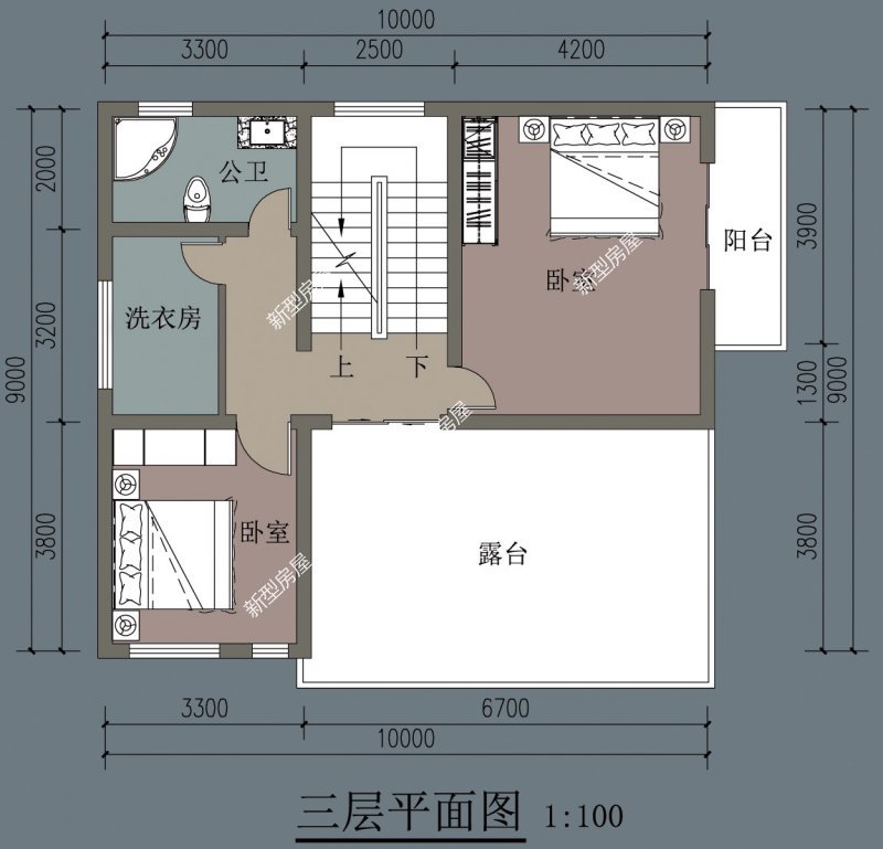 宽9米,长11米,农村自建房该怎么设计?