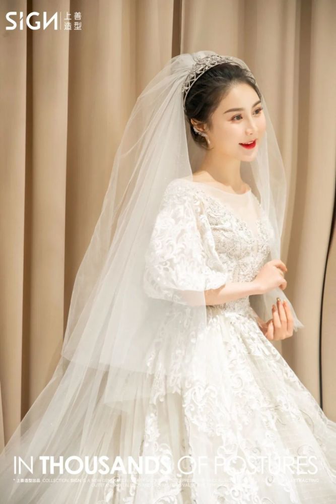 皇冠新娘造型,最好看的仪式白纱