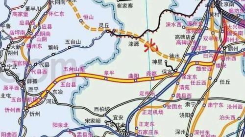 铁路起自京雄城际铁路雄安站,经河北省雄安新区,保定市清苑区及望都