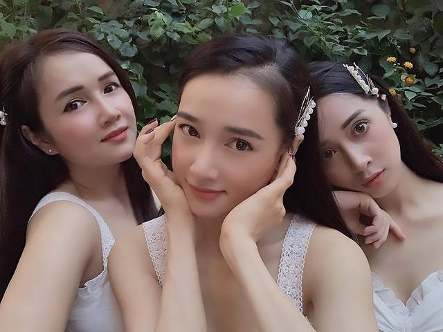 越南国民女神芽庄市3姐妹你能分清谁是姐姐吗