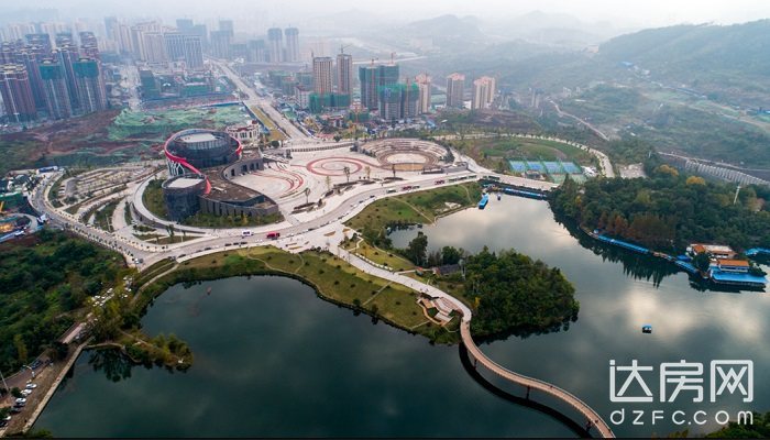 城市建筑聚集丨达州莲花湖的"城市生长,你们觉得还需要什么?