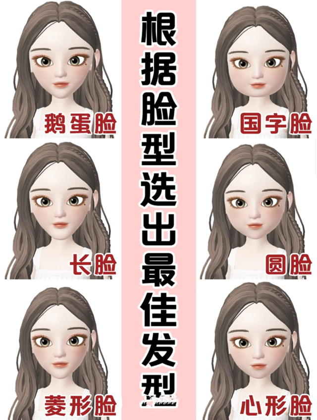 第三步:根据脸型找到最适合自己的发型