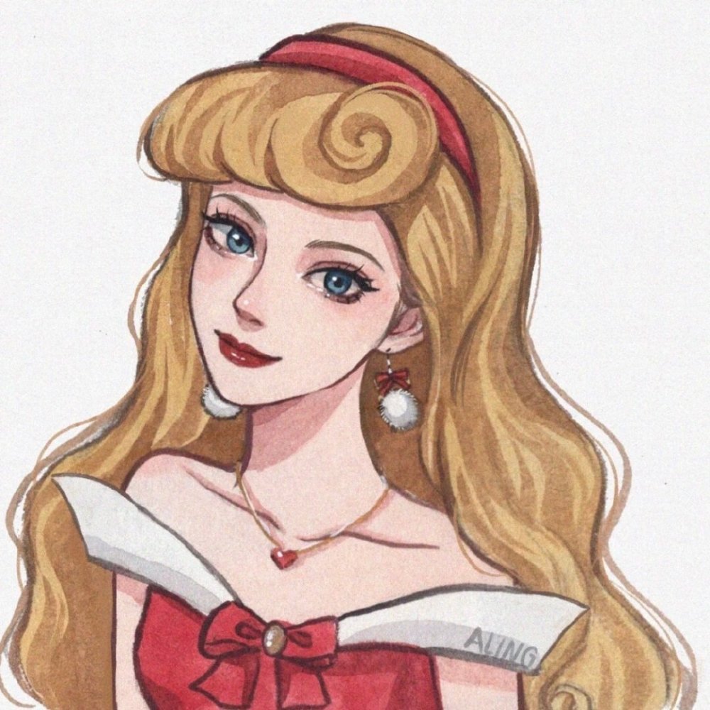 迪士尼公主大合集|60张超美的手绘公主头像
