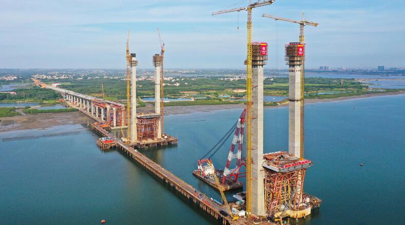 广东在建一座大桥,投资21.275亿,将成湛江湾上一座地标式桥梁