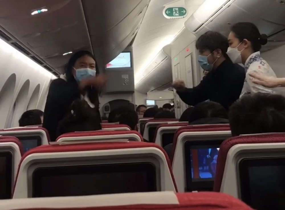 海南航空航班上女子摘口罩大闹机舱还碰瓷安全员你怎么看