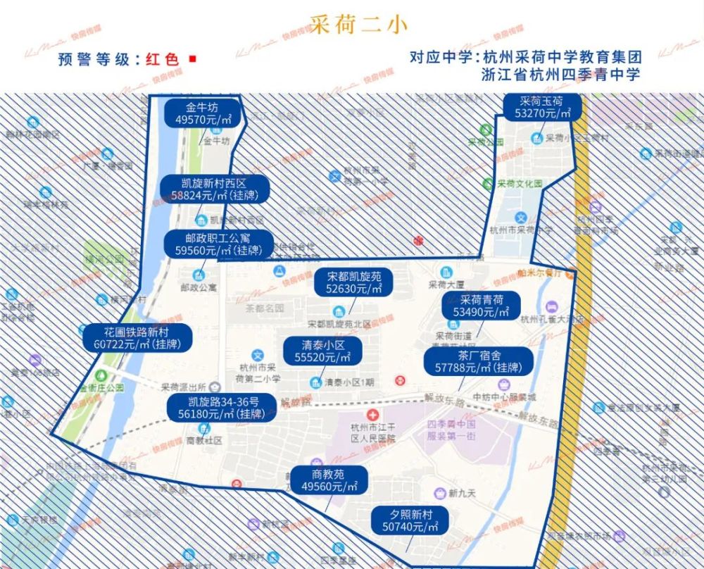 2021年杭州热门学区房价地图出炉!家长必备收藏!