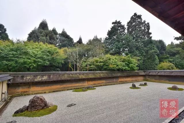 京都龙安寺枯山水庭院